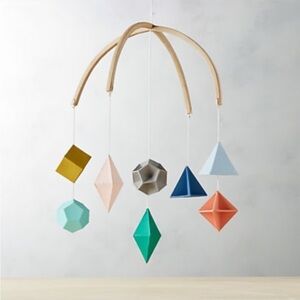 Crate&Barrel Geometric Hanging Mobile - Multicolor